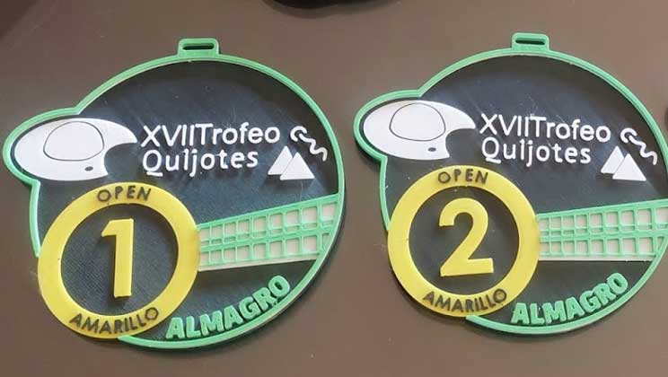 Medalla 3D del XVII Trofeo Quijotes